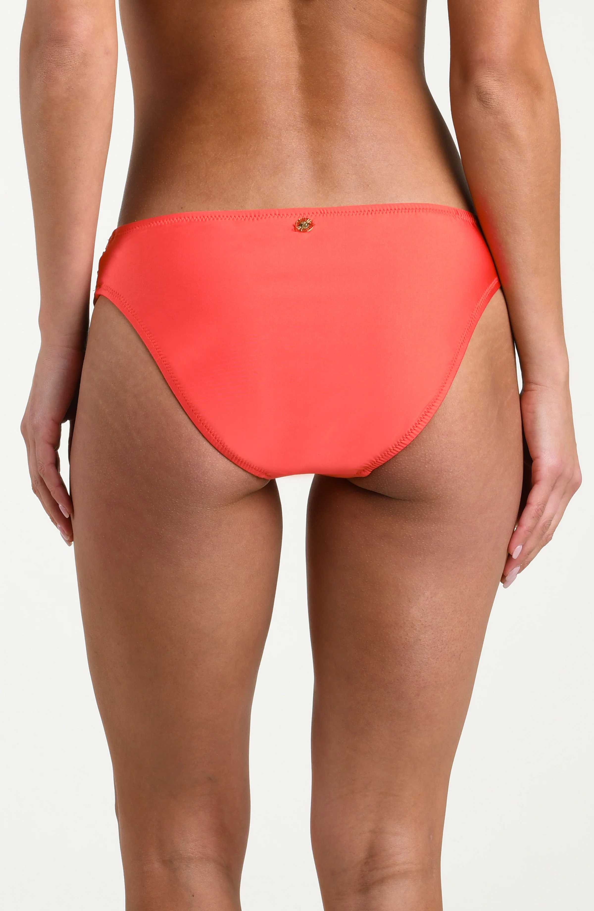 Sunshine 79 Solids Ring Sash Hipster Bottom - Shocking Orange - Image 2