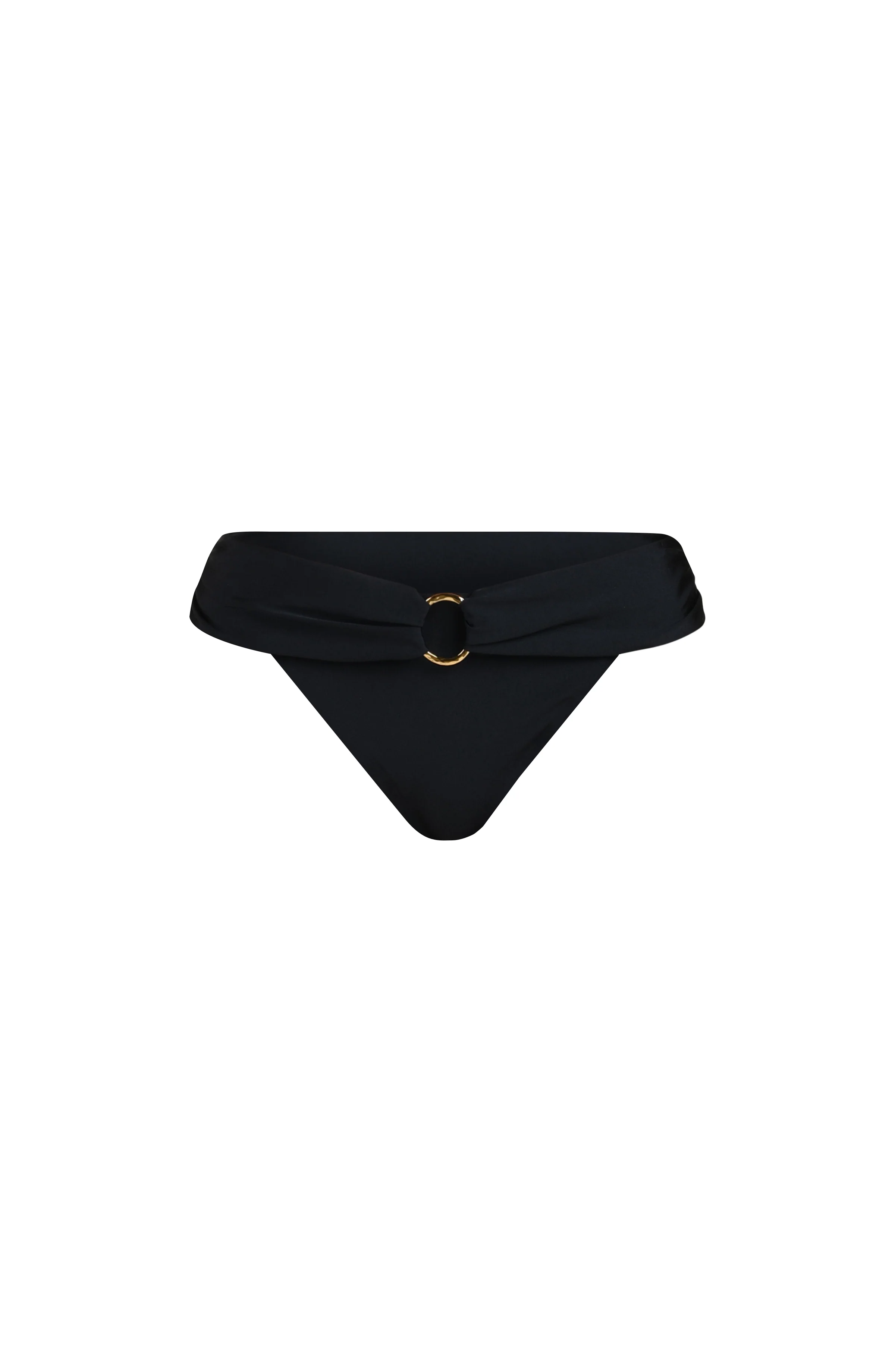 Sunshine 79 Solids Ring Sash Hipster Bottom - Black - Image 6
