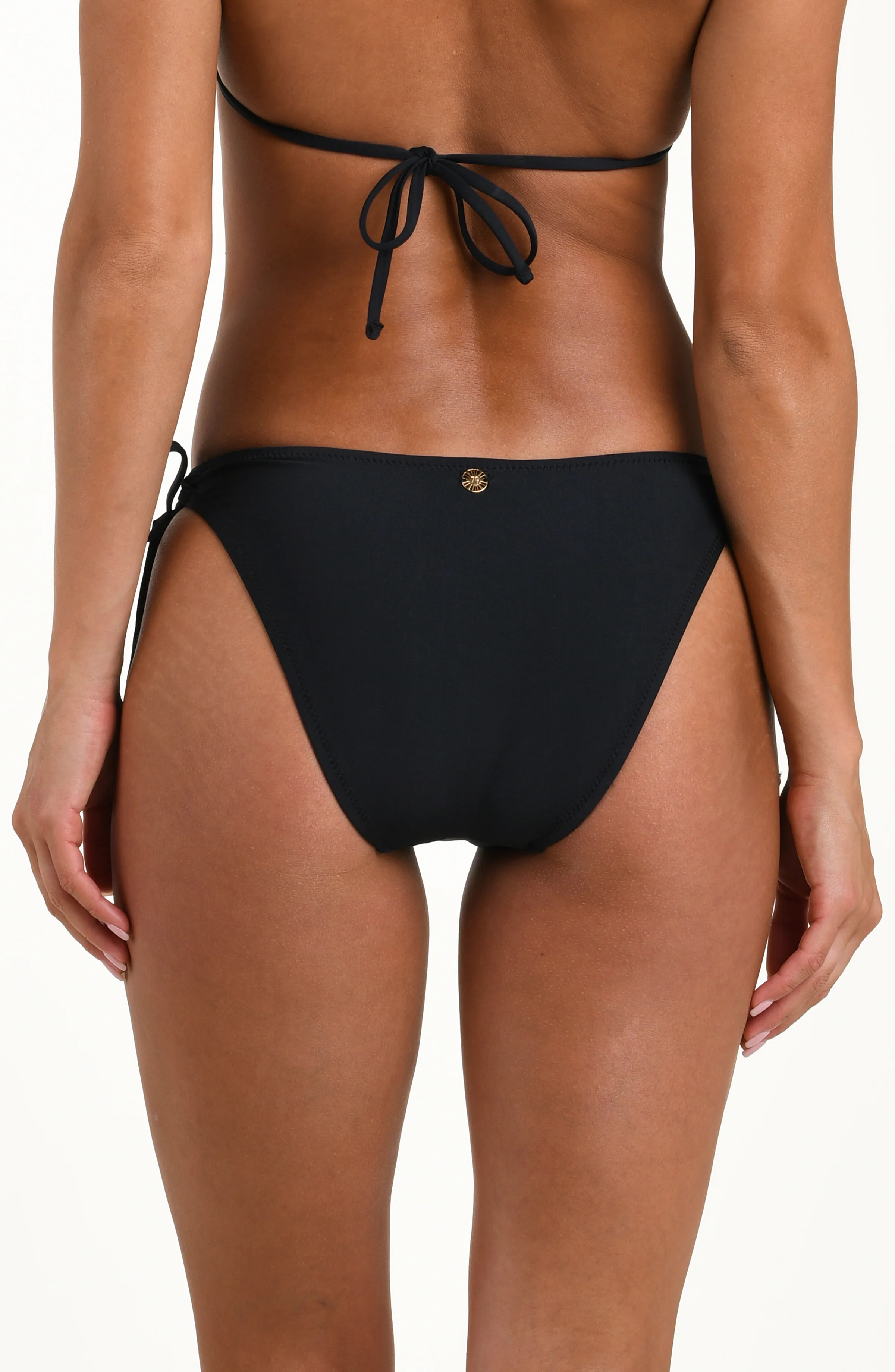 Sunshine 79 Solids Side Tie Hipster Bottom - Black - Image 2