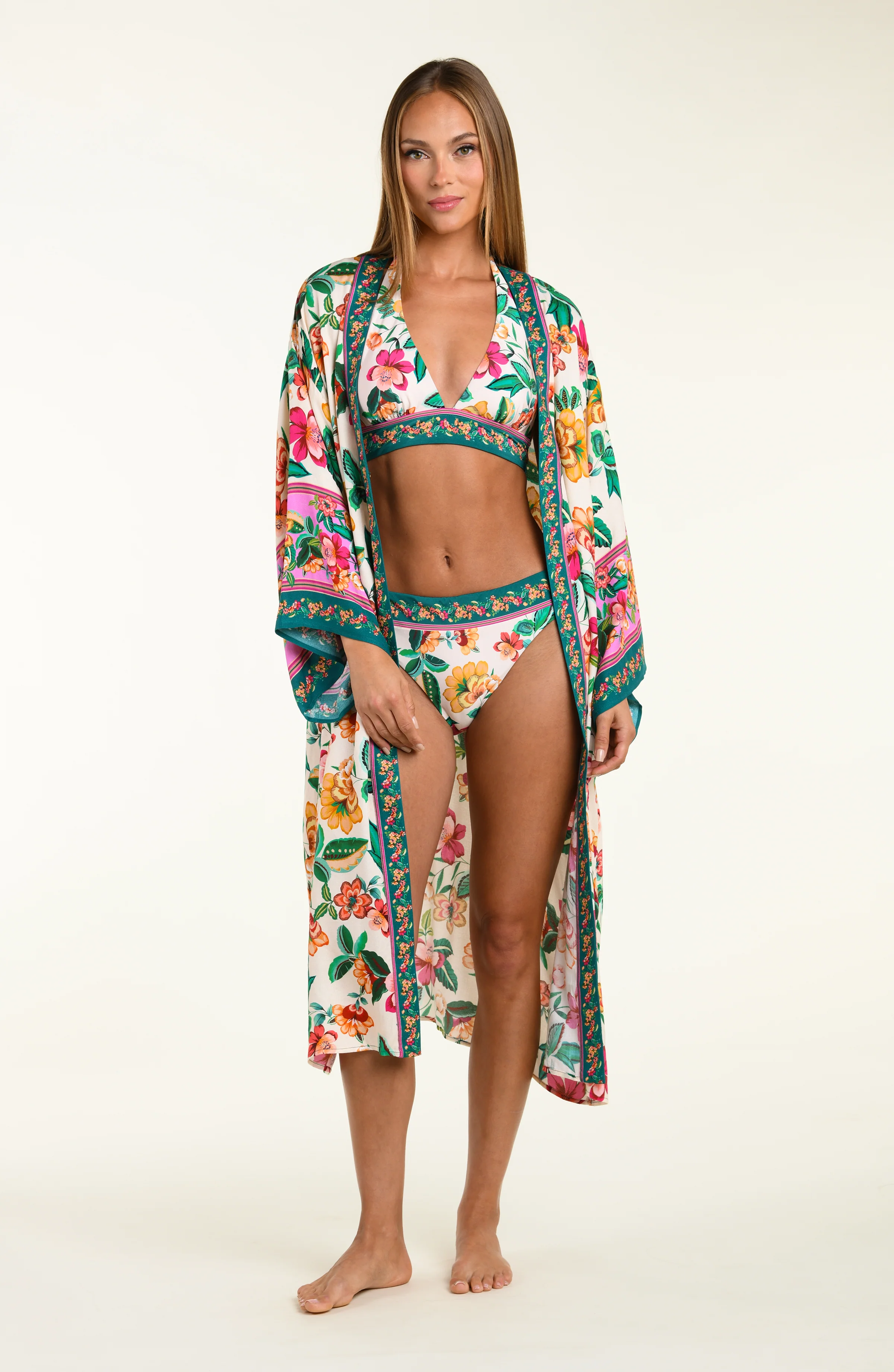Sunshine 79 Zen Garden Long Kimono - Image 3
