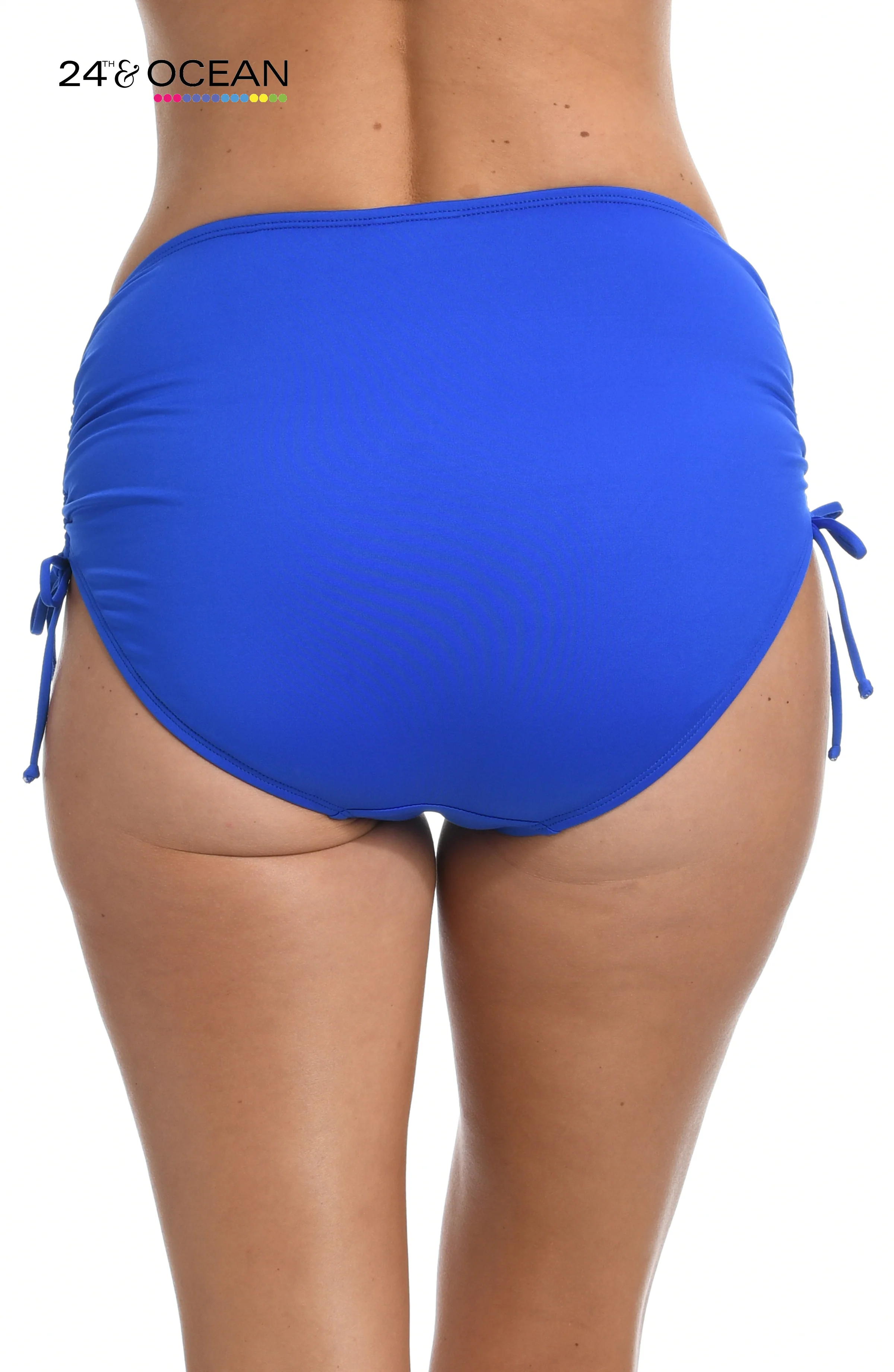 24th & Ocean Solids Mid Waist Adjustable Hipster Bottom - FINAL SALE - Image 2