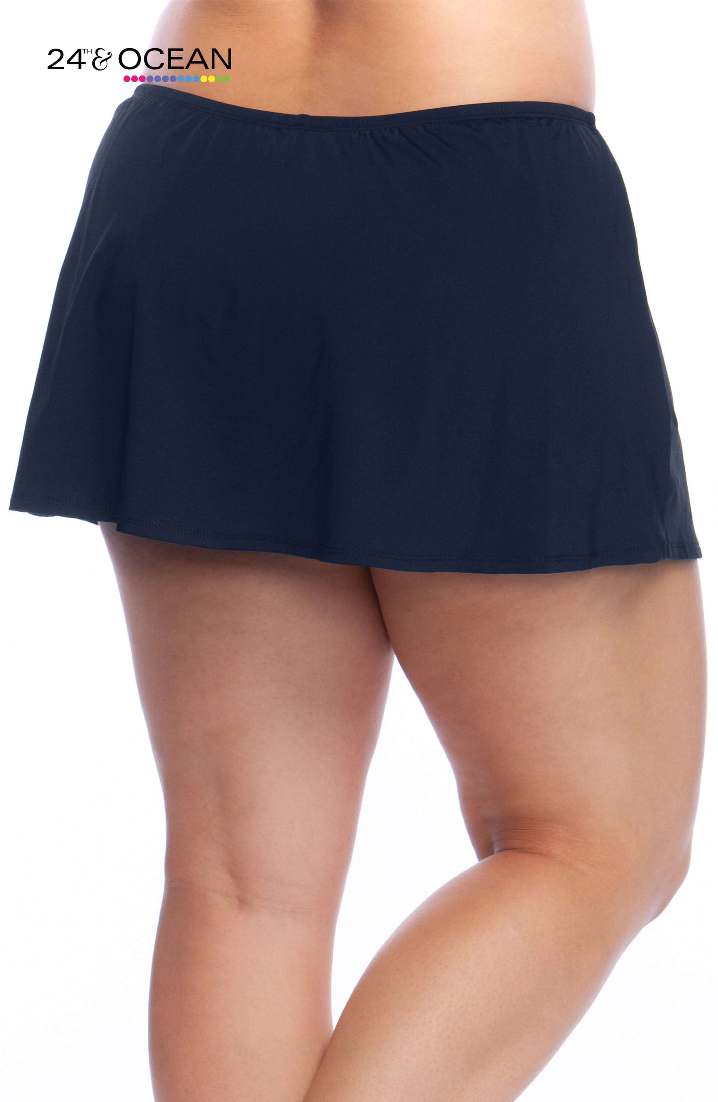 24th & Ocean Solid Skirted Hipster Bottom - Image 4