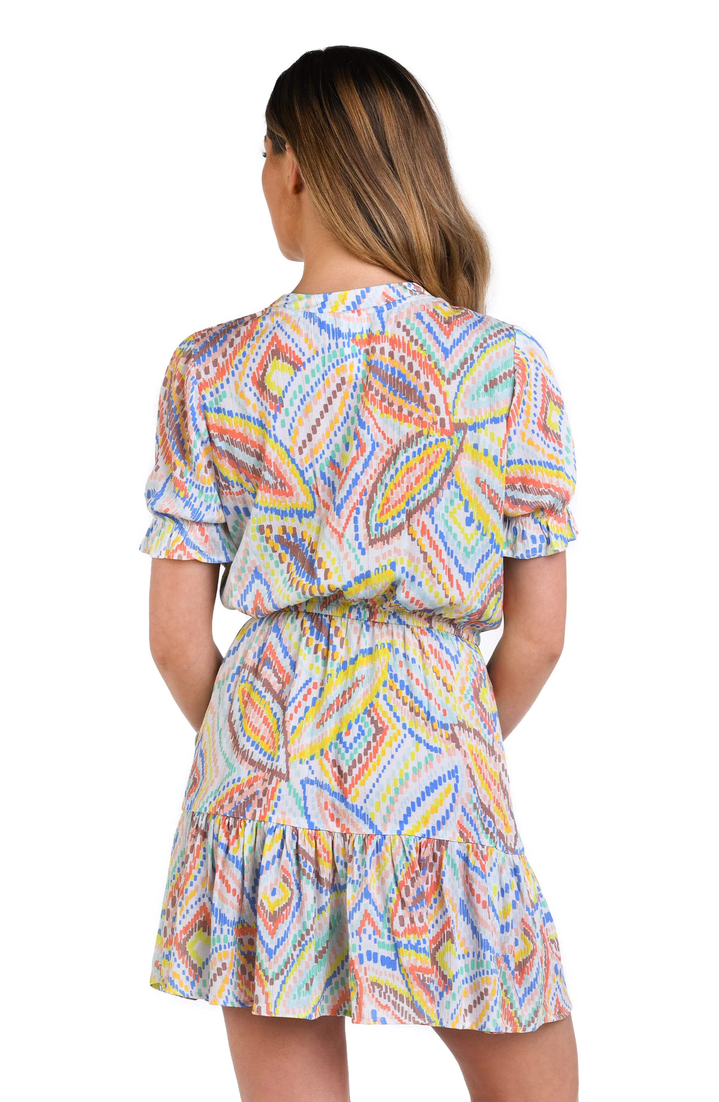 Sunbaked Jewels V-Neck Cover Up Dress - FINAL SALE - Image 2