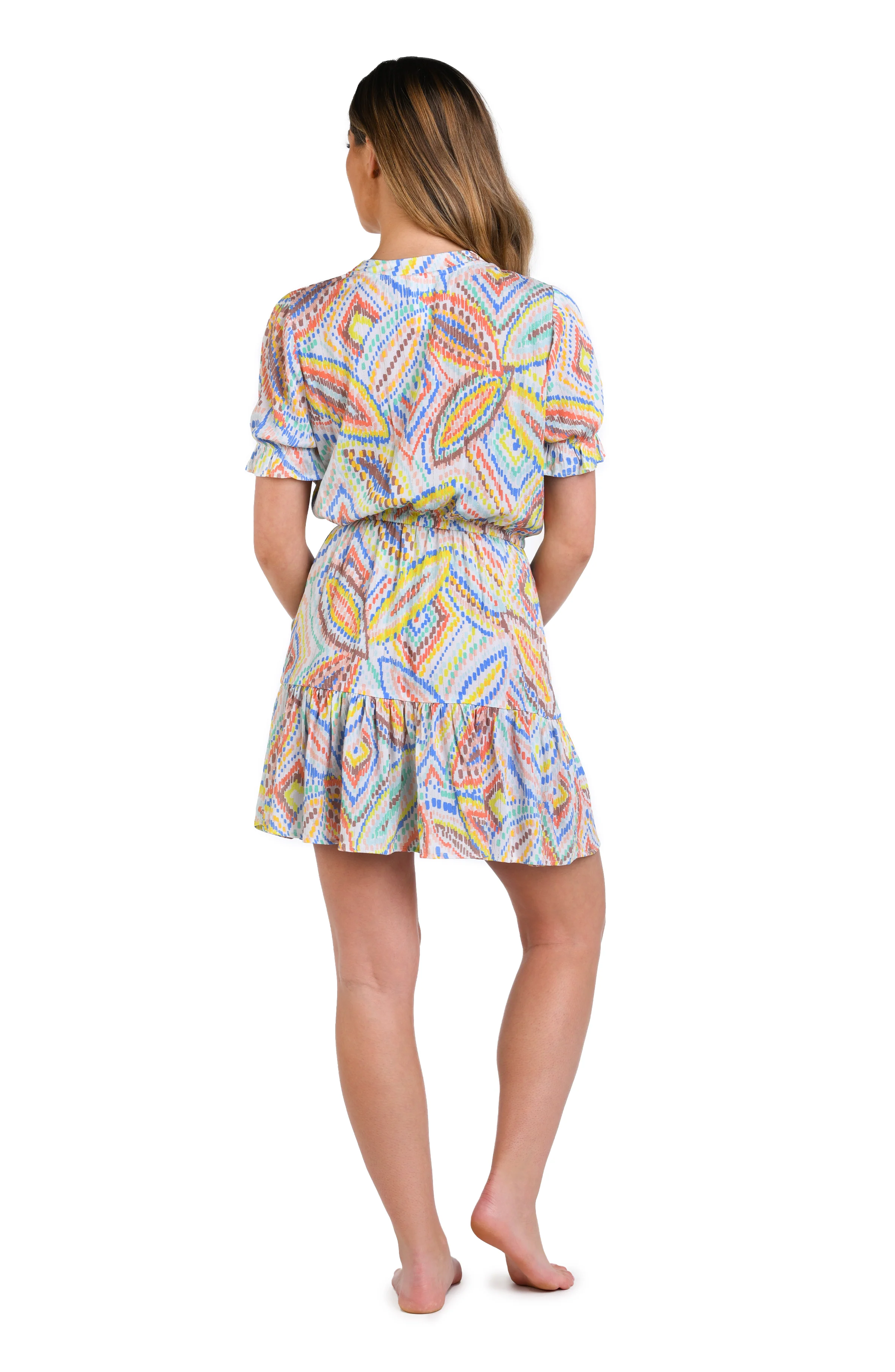 Sunbaked Jewels V-Neck Cover Up Dress - FINAL SALE - Image 4