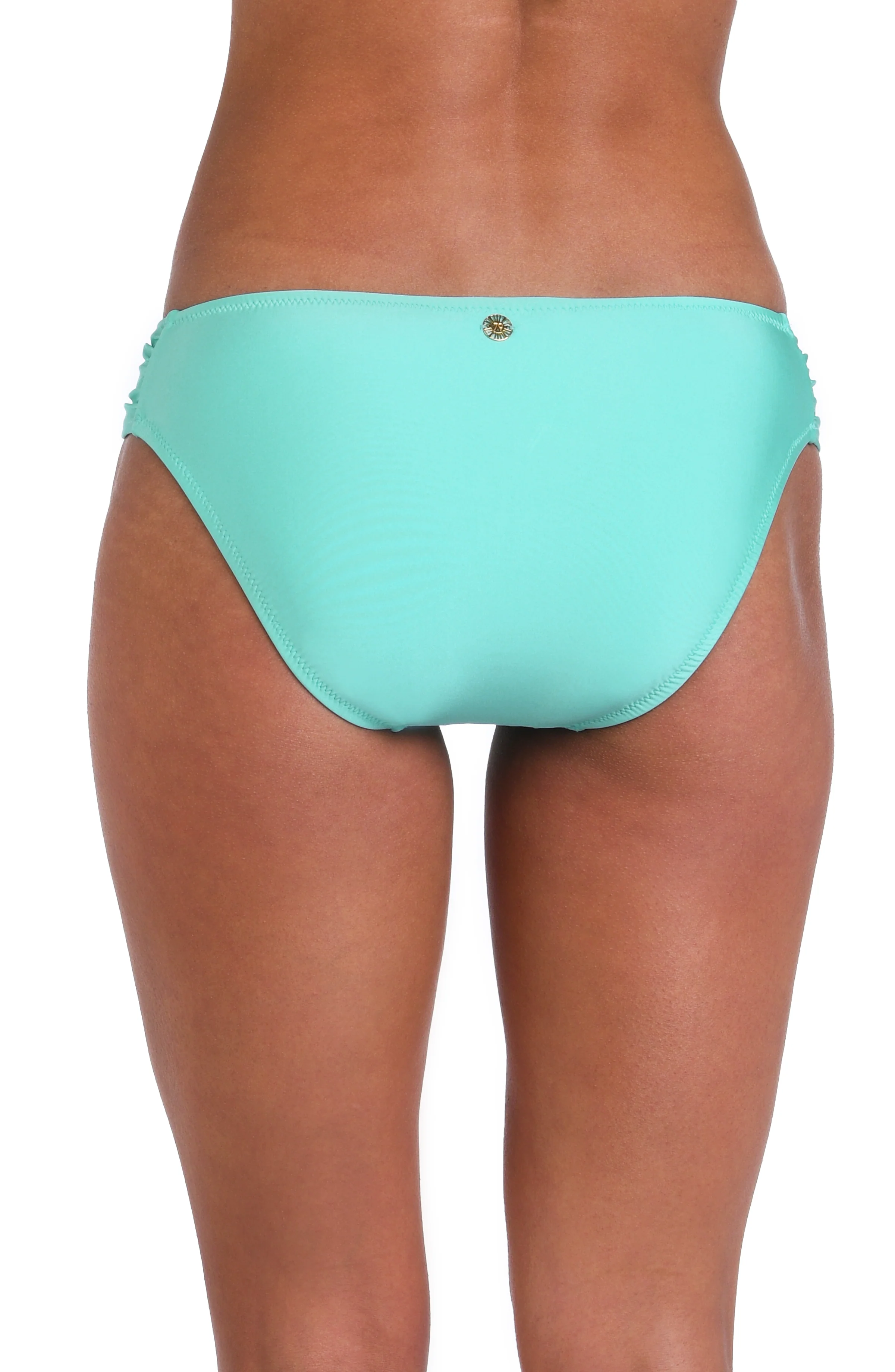 Sunshine 79 Sunshine Solids Side Shirred Hipster Bottom - Seaglass - FINAL SALE - Image 2
