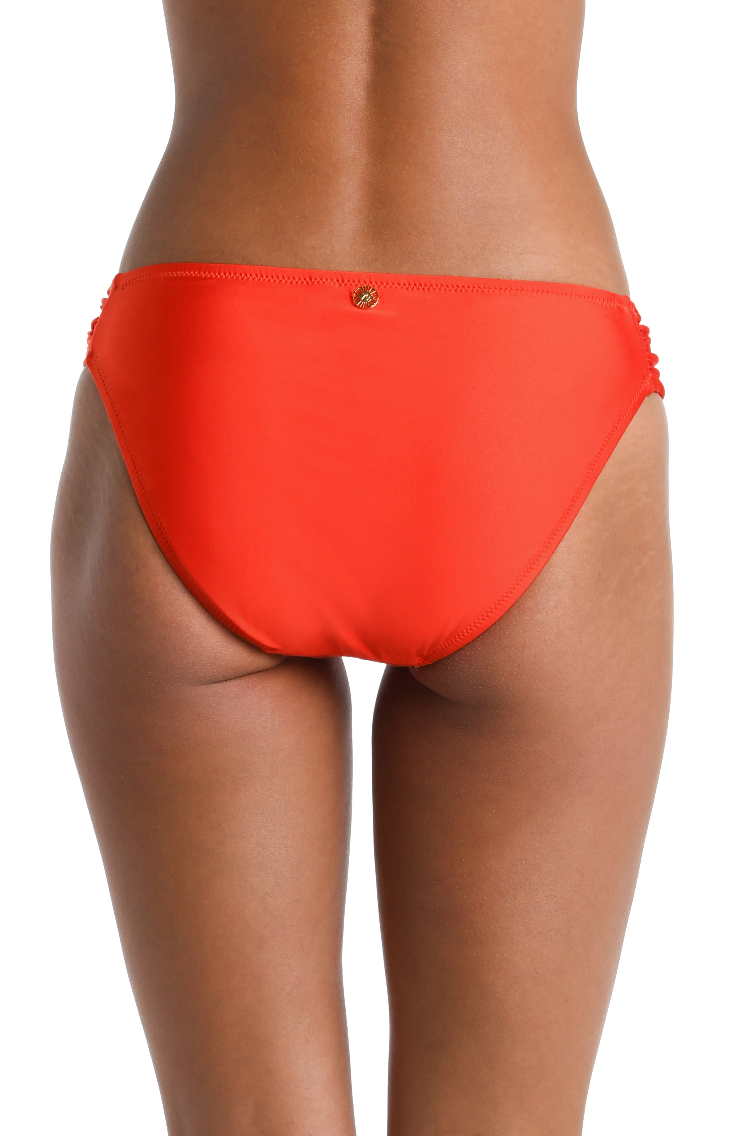 Sunshine 79 Sunshine Solids Side Shirred Hipster Bottom - Flame - FINAL SALE - Image 2