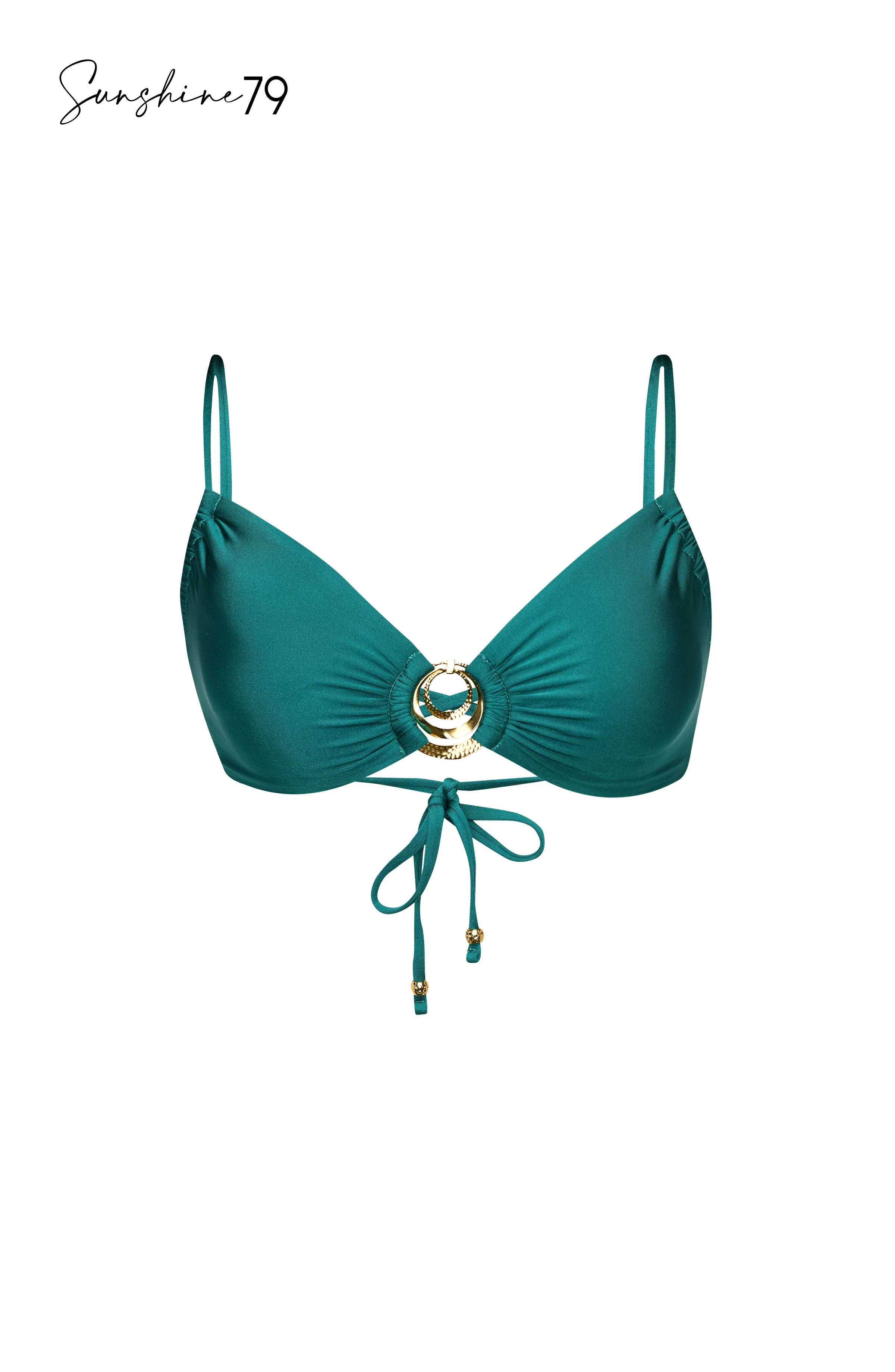 Sunshine 79 Sunshine Solids Sweetheart Bralette Top - Jade - FINAL SALE - Image 4