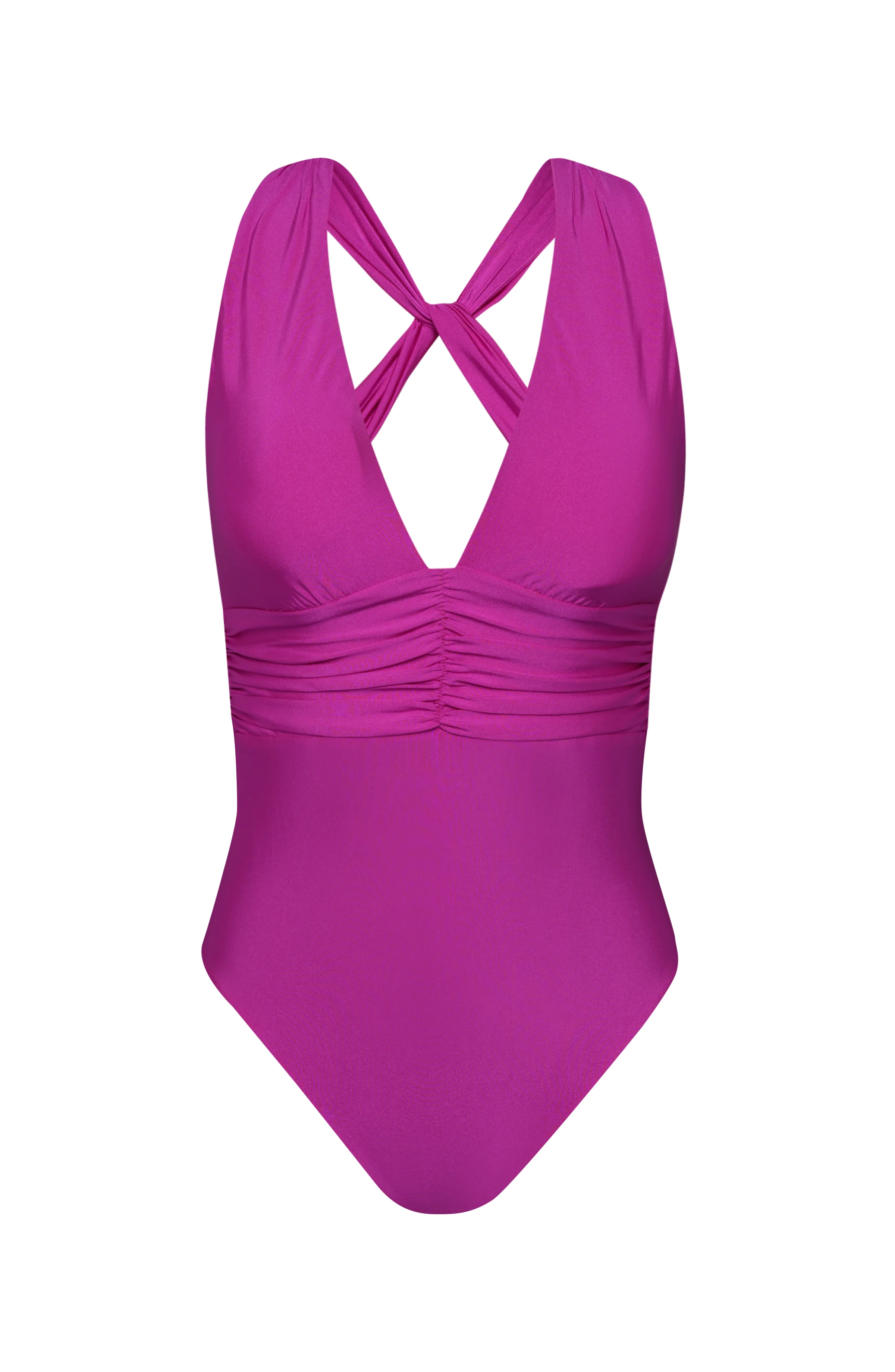 Sunshine 79 Sunshine Solids V-Plunge One Piece - Bright Violet - FINAL SALE - Image 4