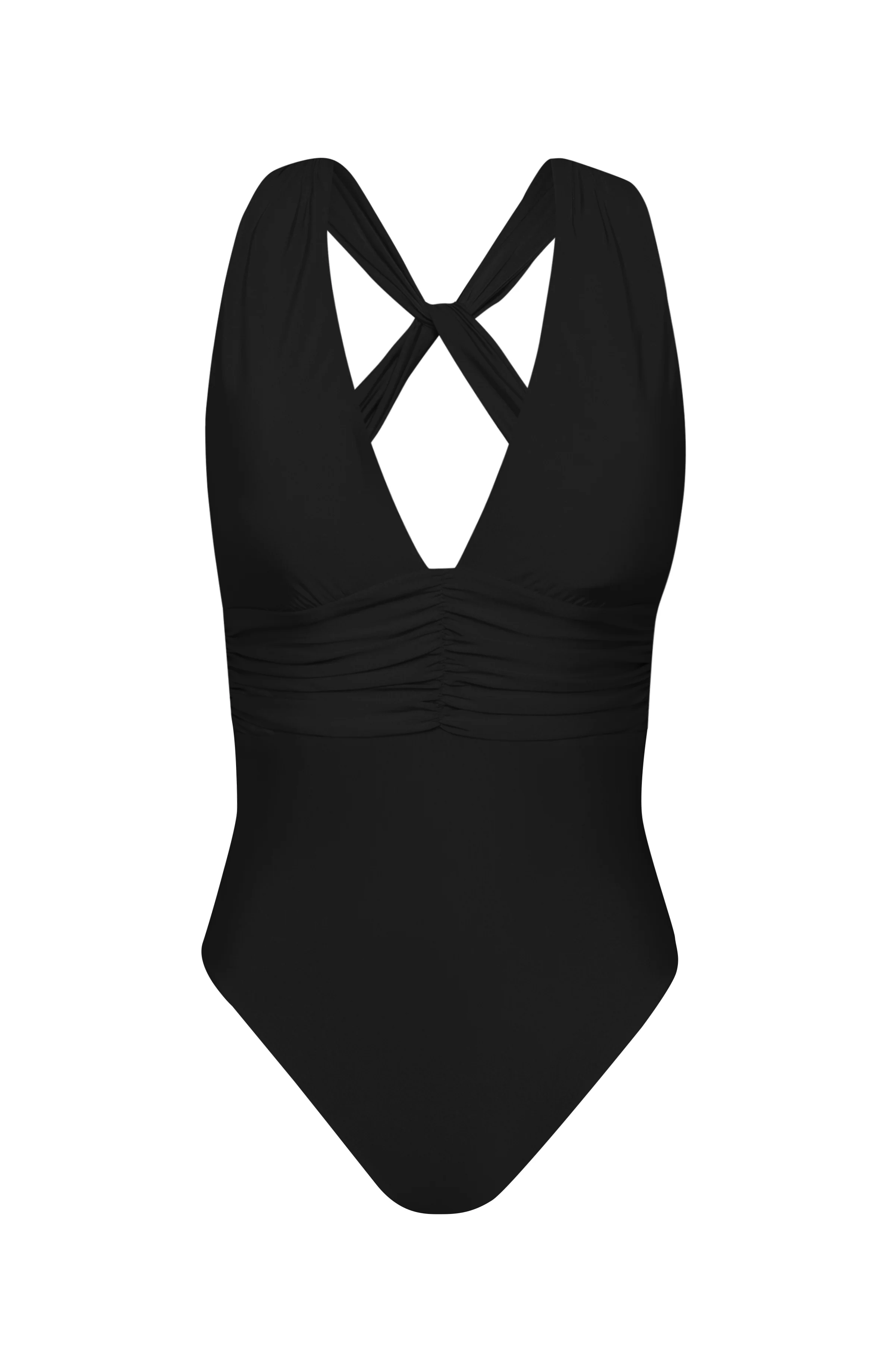 Sunshine 79 Sunshine Solids V-Plunge One Piece - Black - Image 4