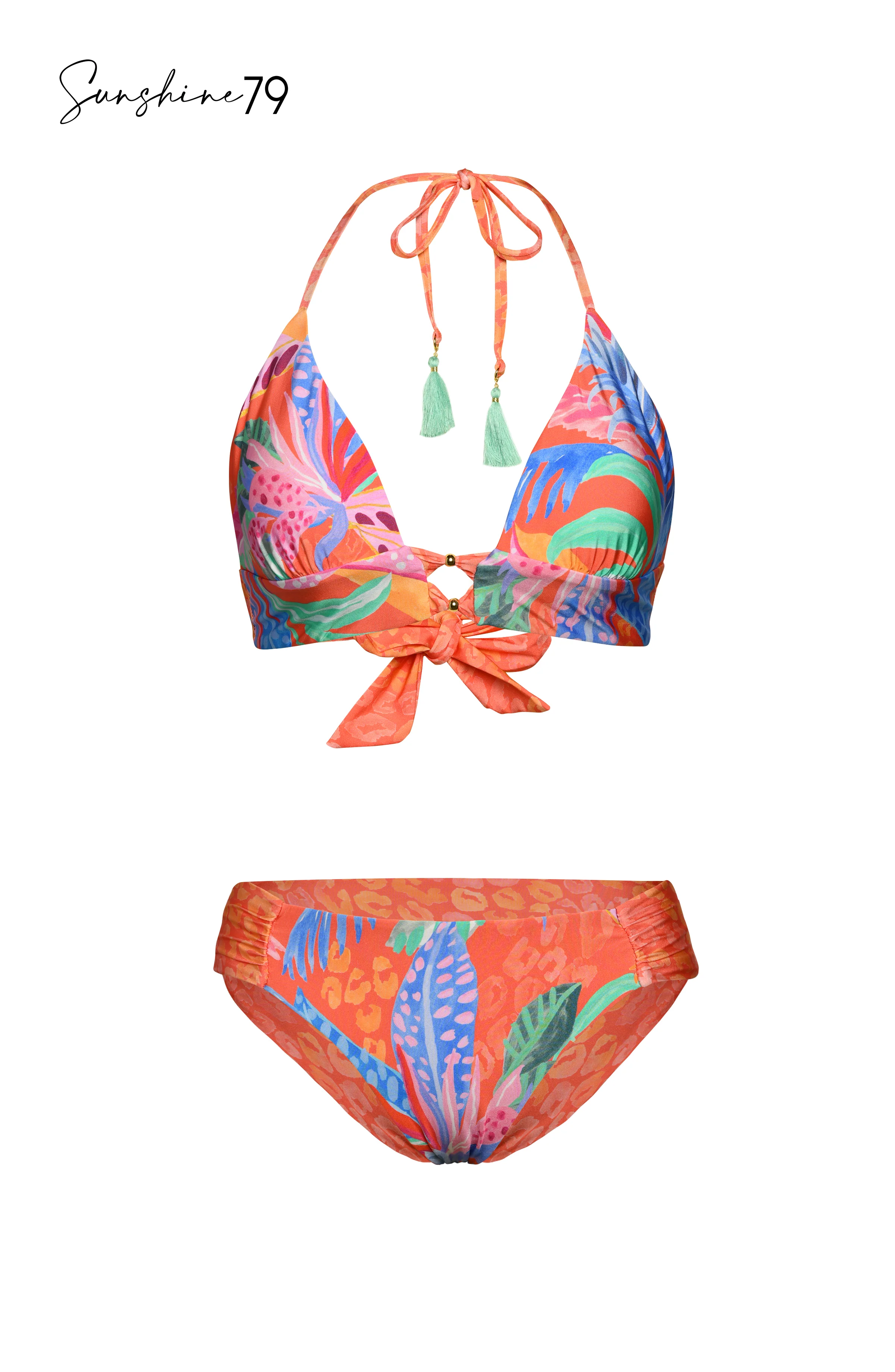 Sunshine 79 Trippy Tropics Reversible Side Shirred Hipster Bottom - FINAL SALE - Image 5
