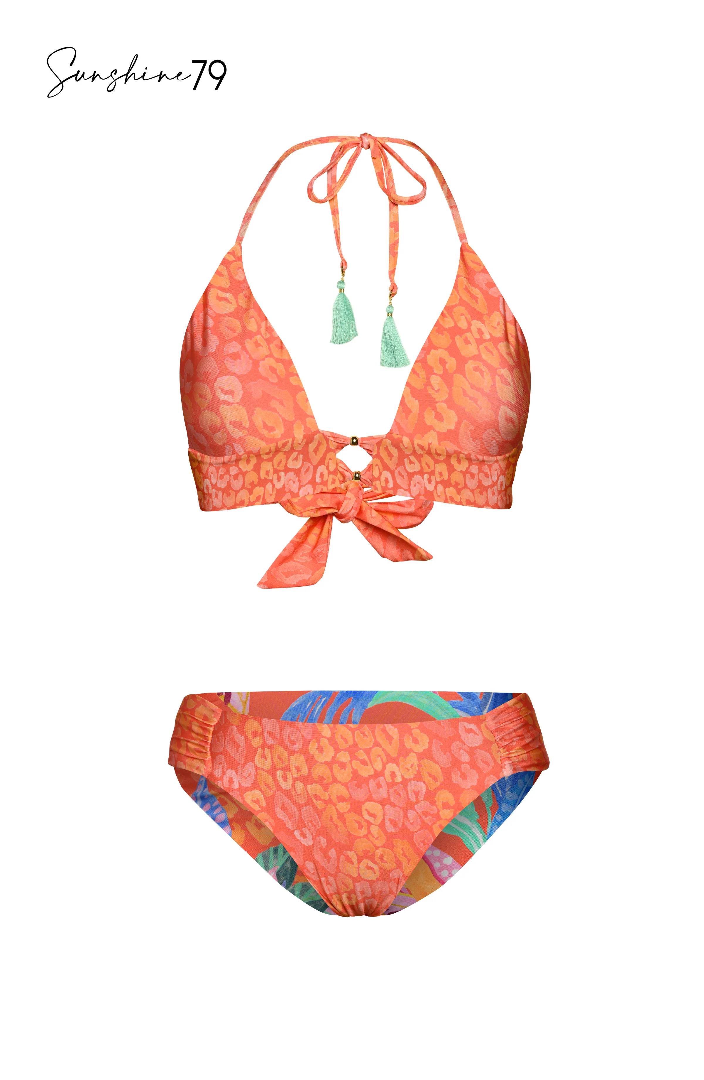 Sunshine 79 Trippy Tropics Reversible Side Shirred Hipster Bottom - FINAL SALE - Image 6