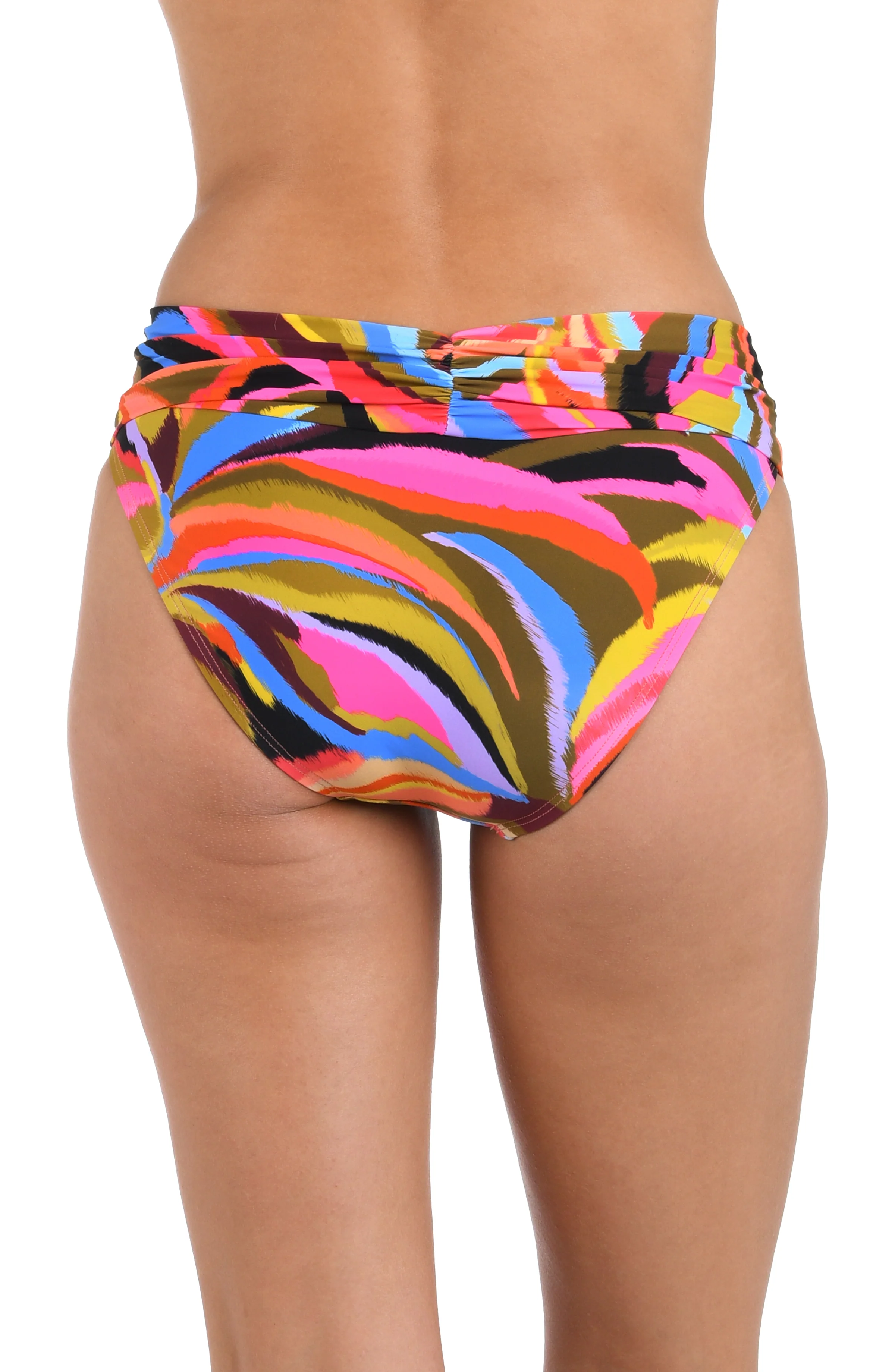 Tropic Waves Shirred Band Hipster Bottom - FINAL SALE - Image 2