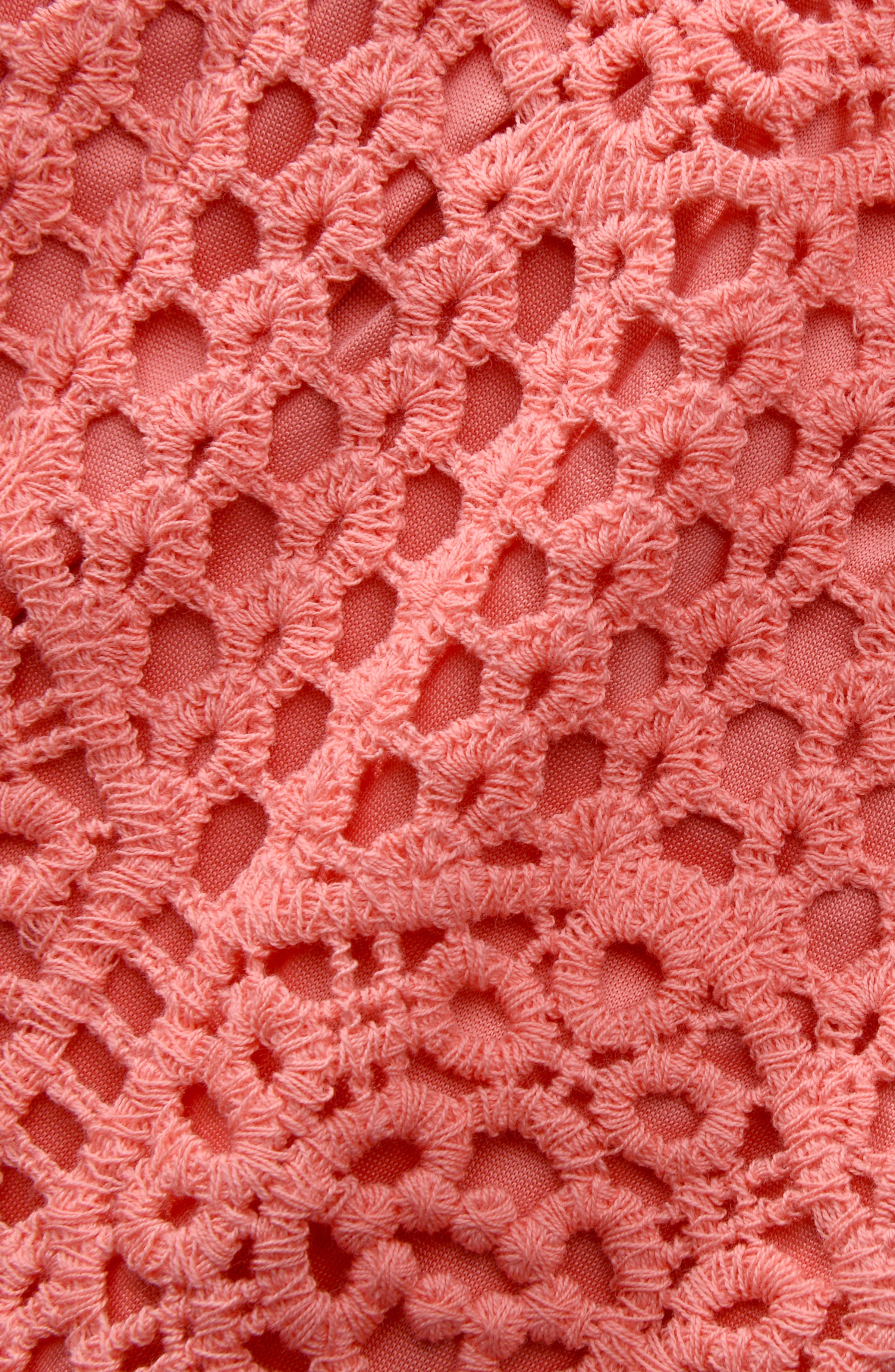 Waverly Covers Crochet V-Neck Tunic Cover Up - Coral Reef - Image 7