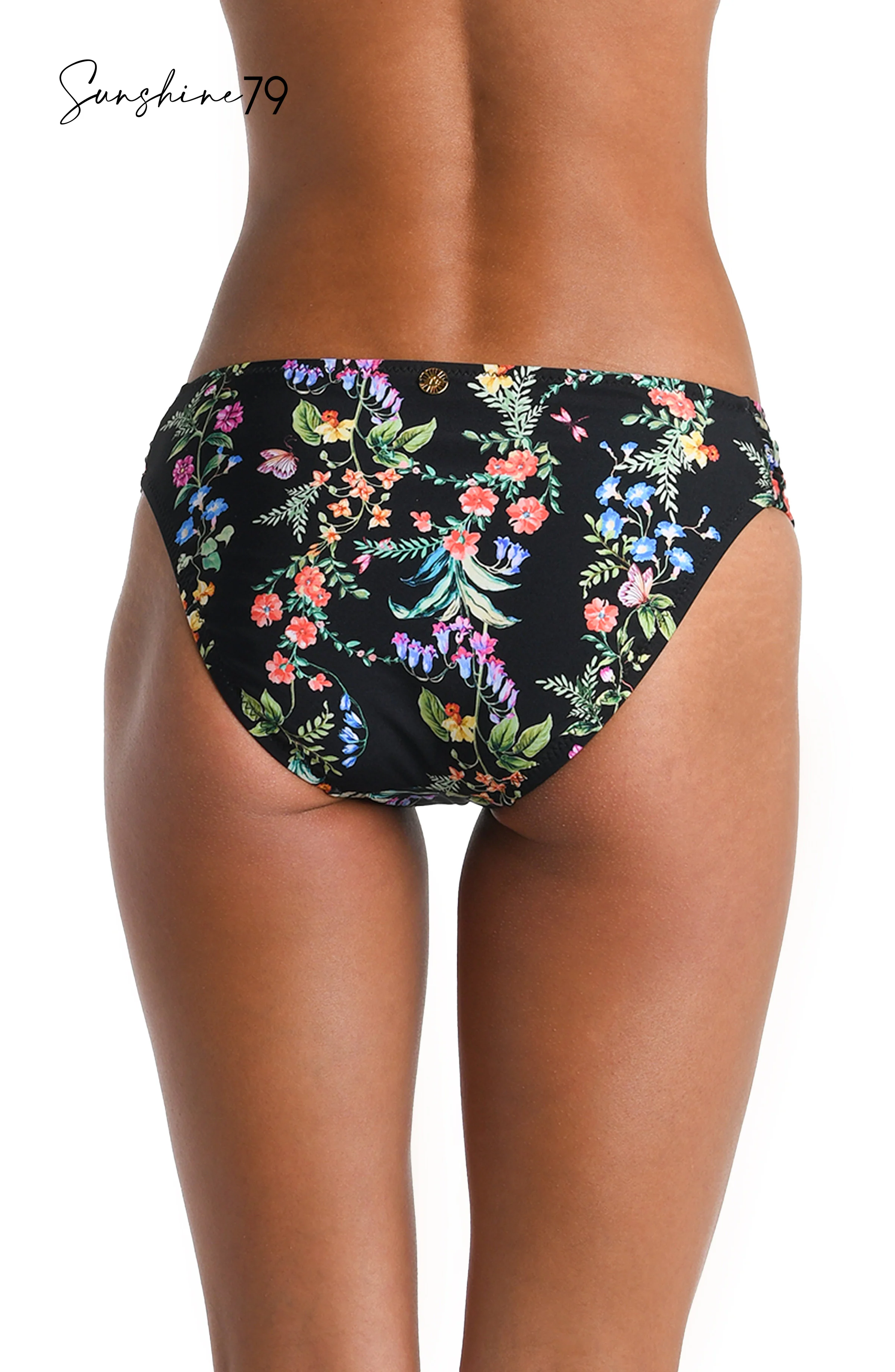Sunshine 79 Wildflower Vines Side Shirred Hipster Bottom - FINAL SALE - Image 2