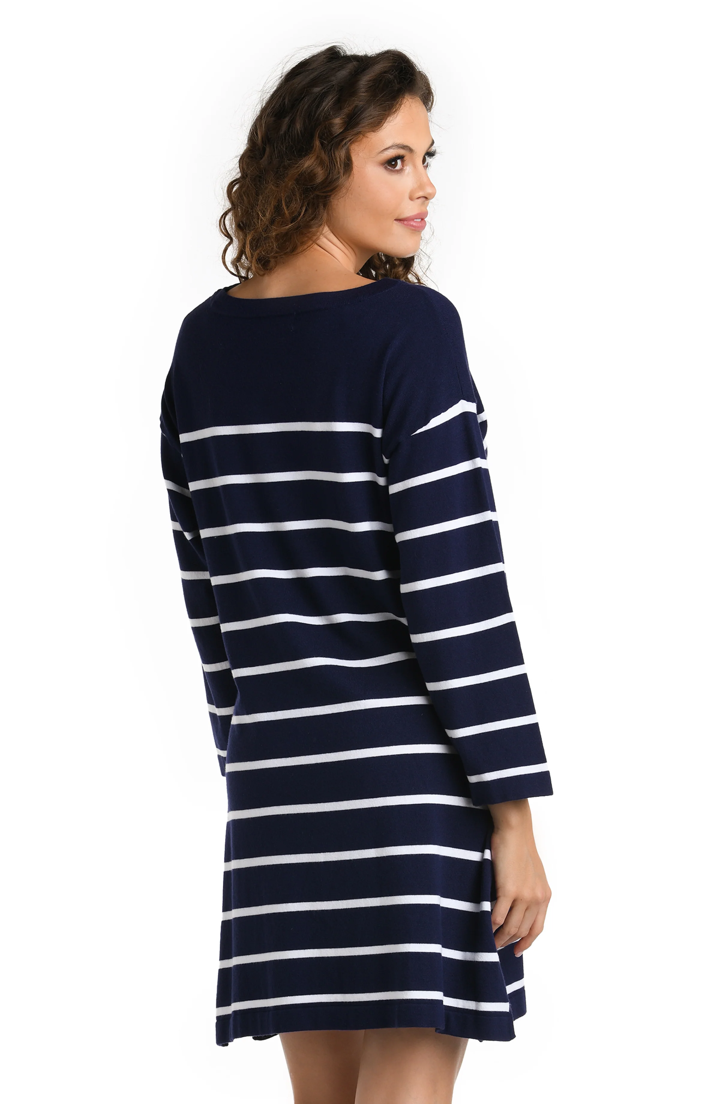 Yacht Club Boat Neck Tunic Cover Up - FINAL SALE - Image 2